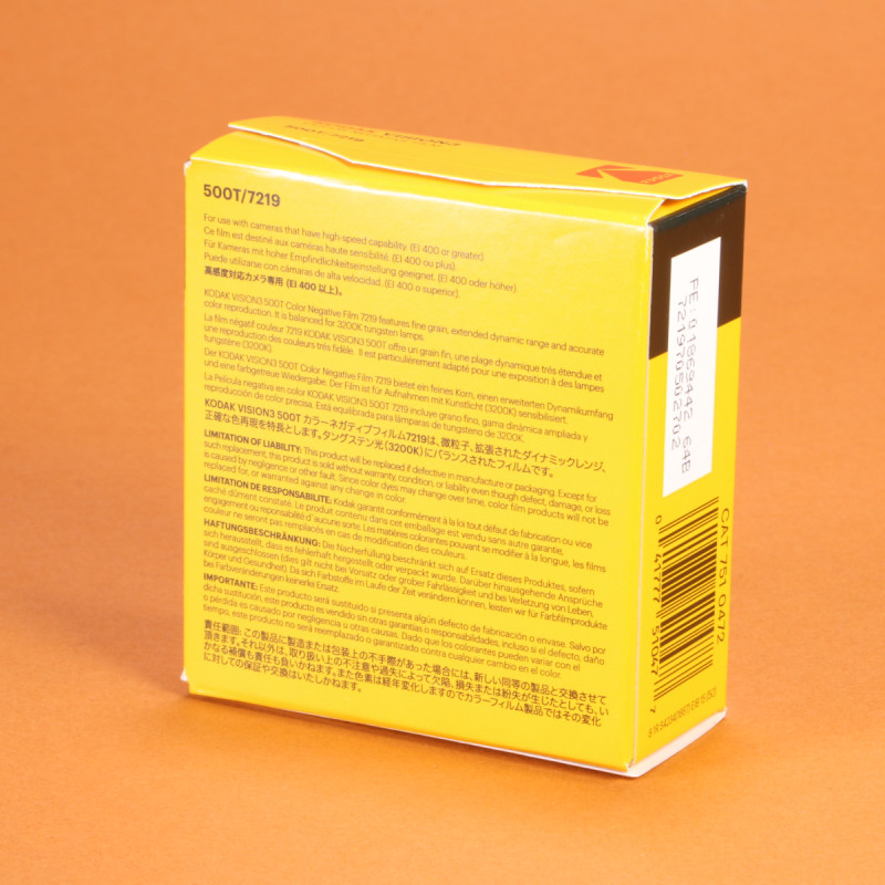 Kodak Vision3 500T Super 8 Film - 50' Cartridge