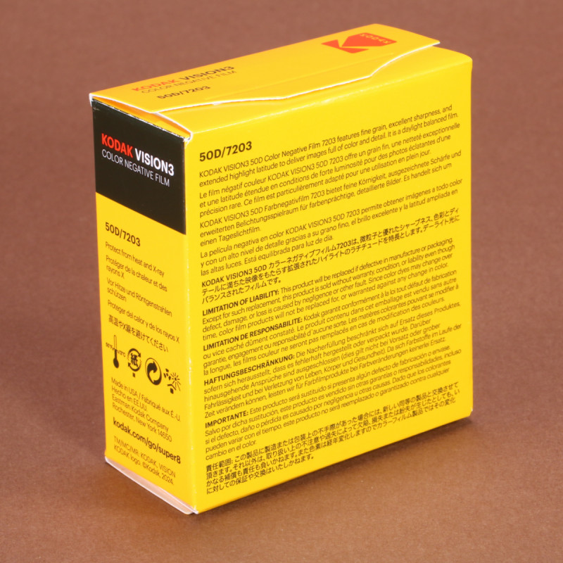 Kodak Vision3 50D Film Super 8 Film - 50' Cartridge