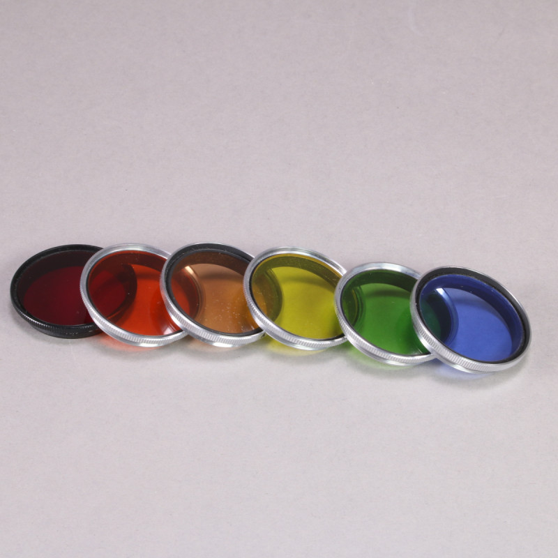 Leica Summitar Filter Set (6x Filters: Deep Red, Orange, Yellow,  Green, Blue,  Amber)