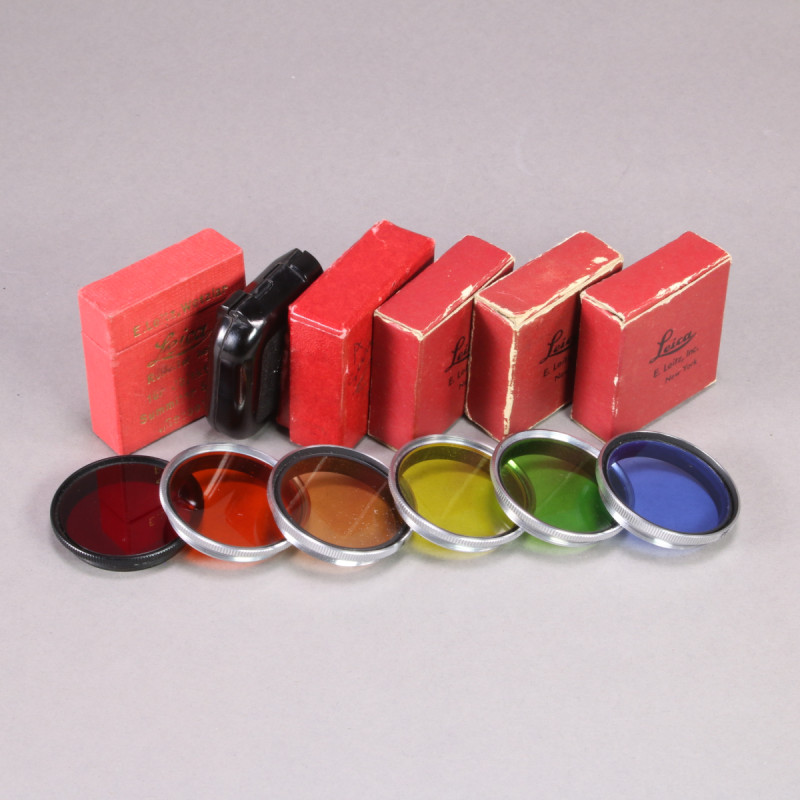 Leica Summitar Filter Set (6x Filters: Deep Red, Orange, Yellow,  Green, Blue,  Amber)