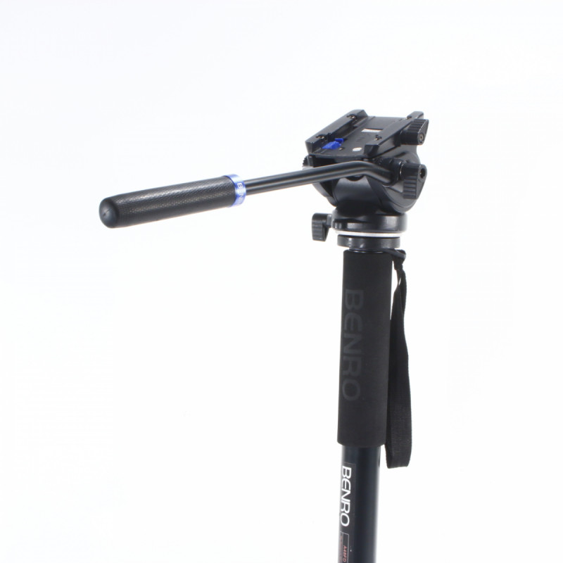 Benro A48FD Monopod with Benro S4 Pan/Tilt Head