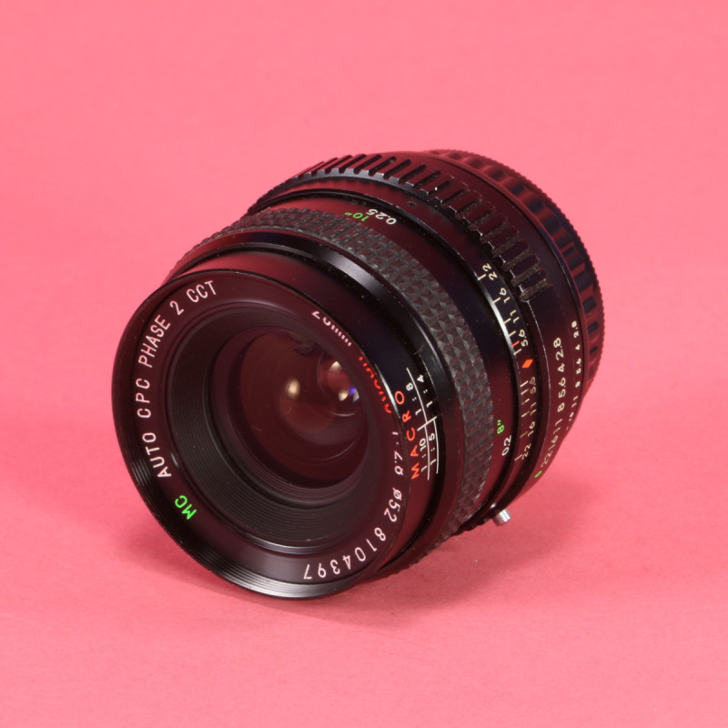 CPC 28mm f2.8 Phase 2 CCT MC Macro Lens for Fujica X