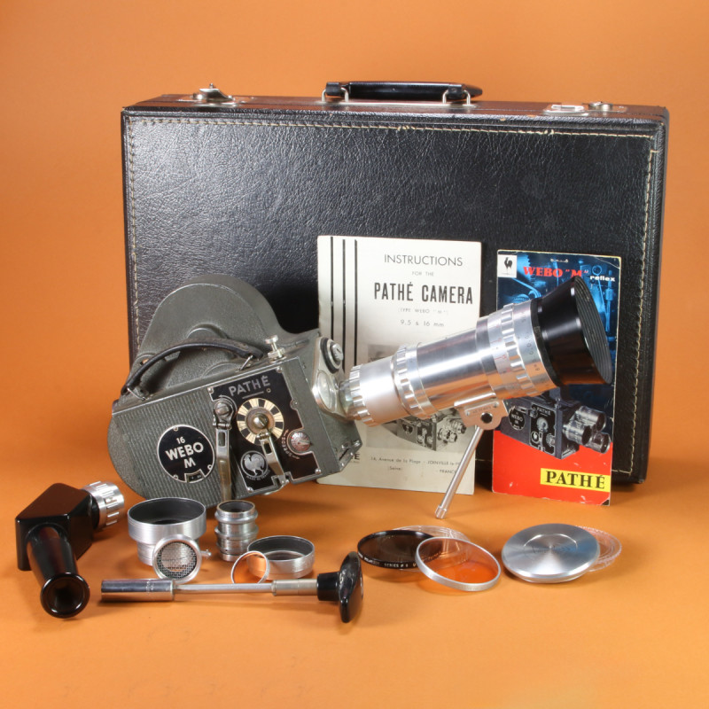 Pathe Webo M Reflex 16mm Camera Kit