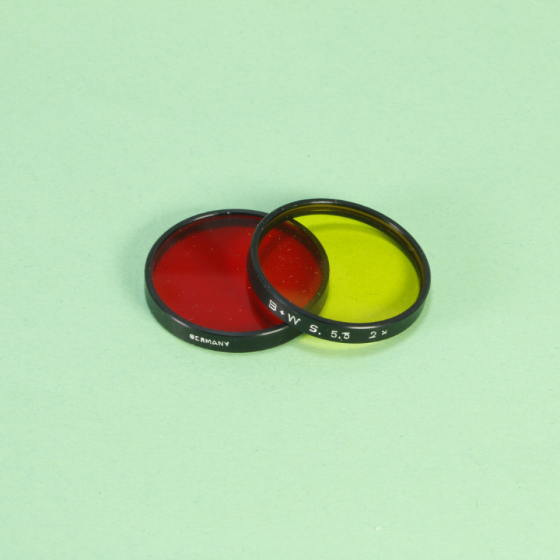 Set of B+W Red and Yellow Filters - Series 5.5