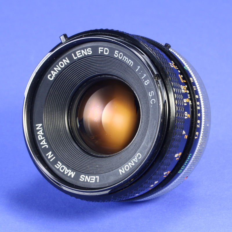 Canon 50mm f1.8 SC FD Lens