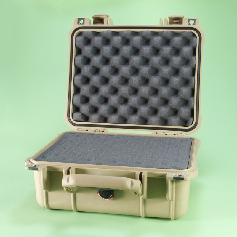 Pelican 1400 Case - Desert Tan - with Foam
