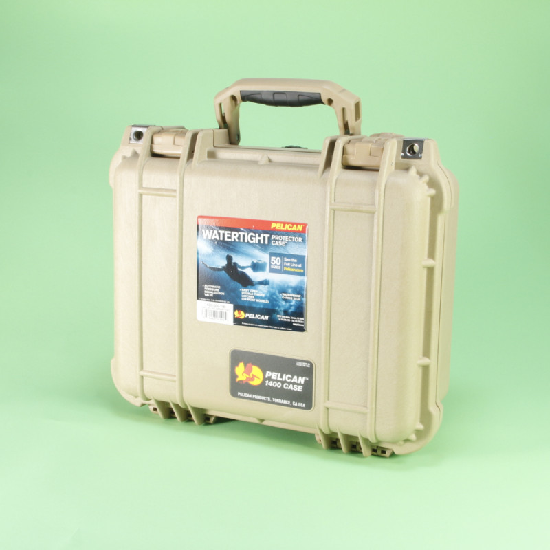 Pelican 1400 Case - Desert Tan - with Foam