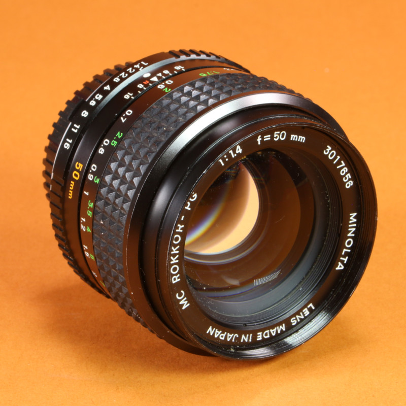Minolta 50mm f1.4 Rokkor-PG Lens for MC