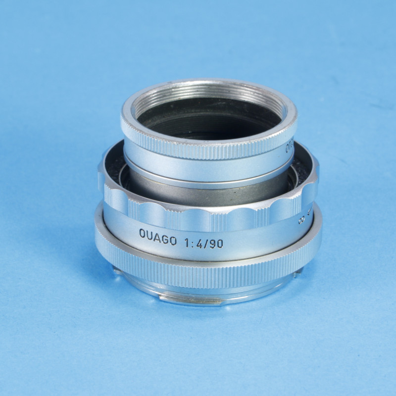 Leica OUAGO Visoflex Helical Mount + OTQNO Adapter for Elmar 90mm f4 Lens