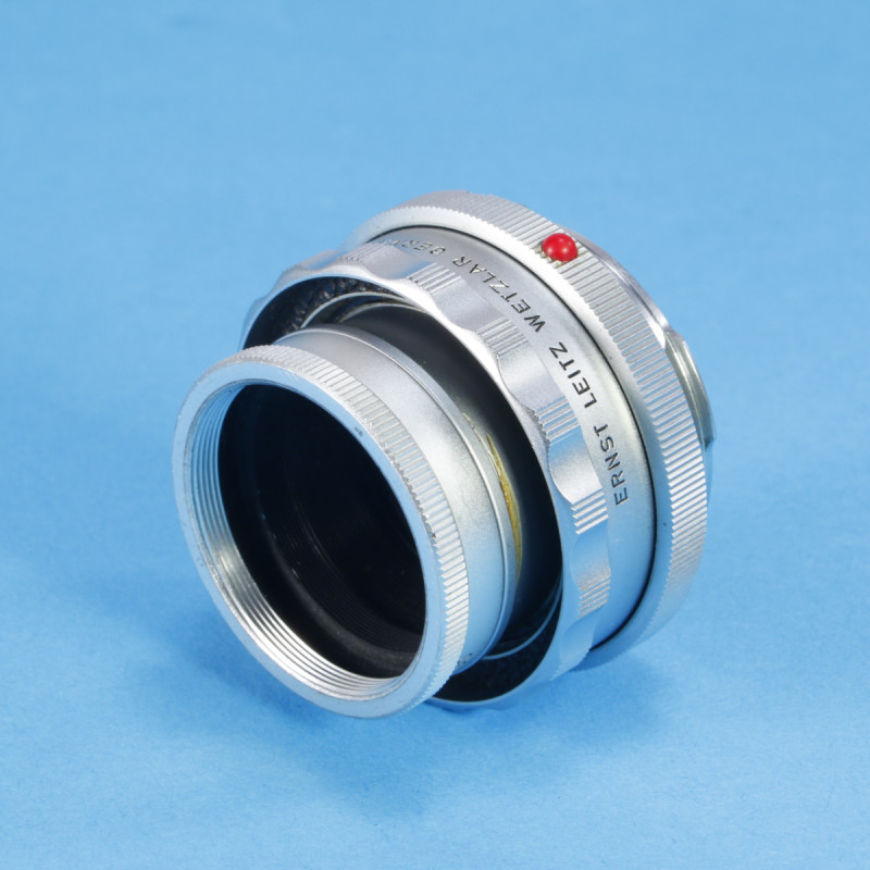 Leica OUAGO Visoflex Helical Mount + OTQNO Adapter for Elmar 90mm f4 Lens