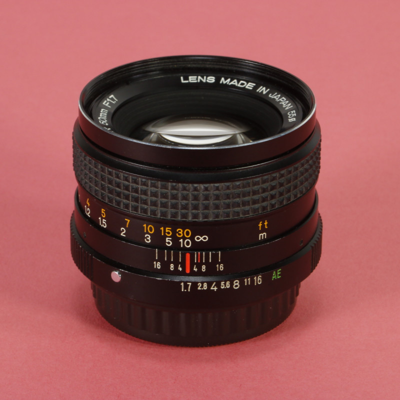Konica 50mm f1.7 Hexanon AR Lens