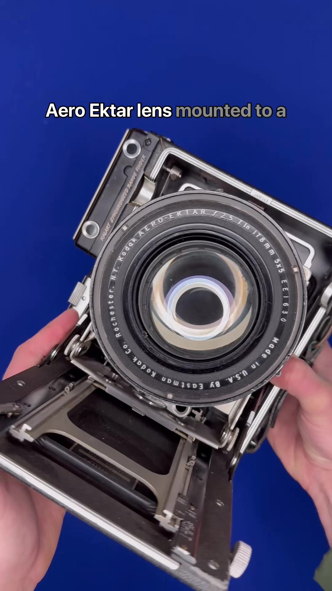 Graflex Speed Graphic with a Kodak Aero Ektar 178mm f2.5
