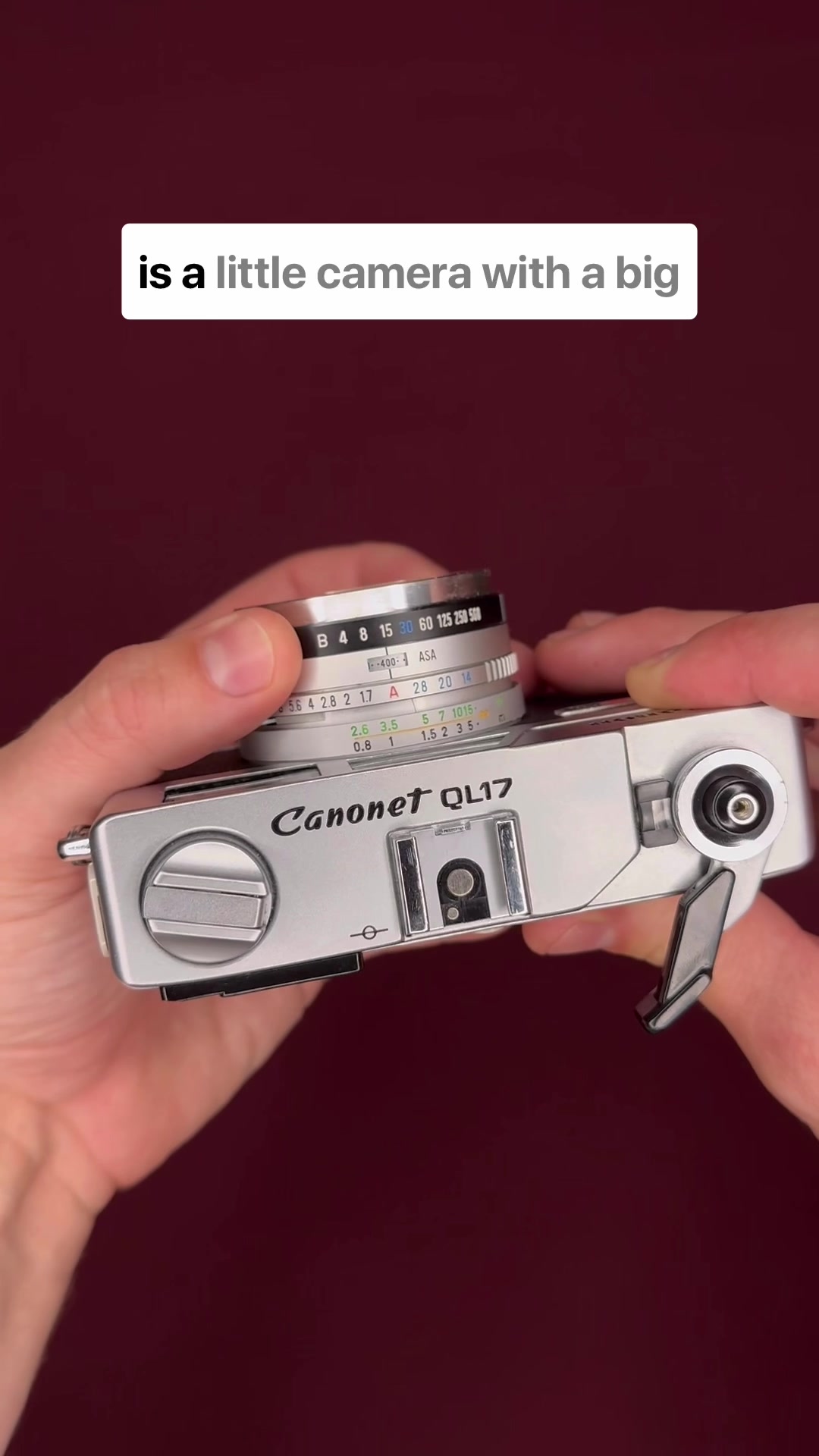 A closer look at the Canon Canonet QL17