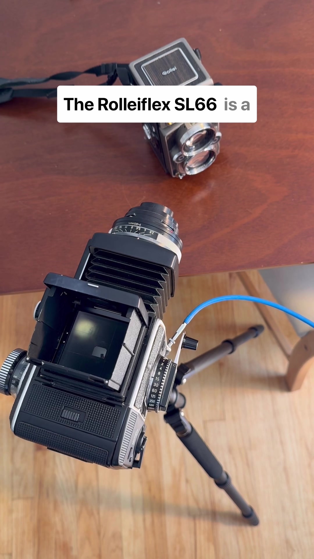 The Rolleiflex SL66 and it's unique lens reversing feature.