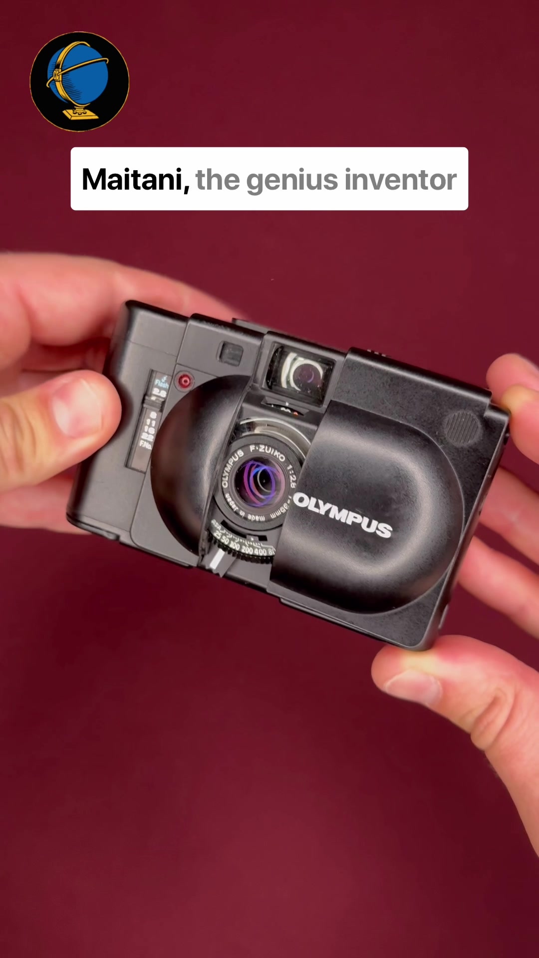 The Olympus XA: one of the smallest and most pocketable rangefinder cameras