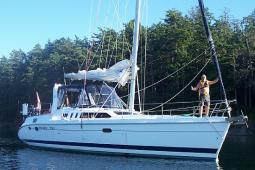 1998 Hunter Passage 450 Center Cockpit