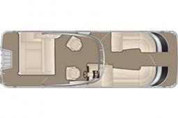 2018 Bennington 25 Q - Swingback Sport Arch (25QSBA)