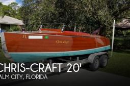 1930 Chris Craft Model 100 Triple Cockpit Runabout