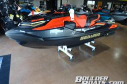 2019 Sea Doo RXT®-X® 300 IBR & Sound System Eclipse Black and Lava Red