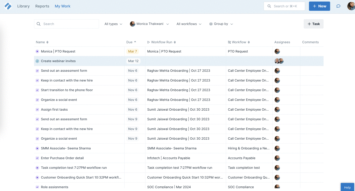 Welcome to My Work: Your New Hub for Task Management - Process Street ...