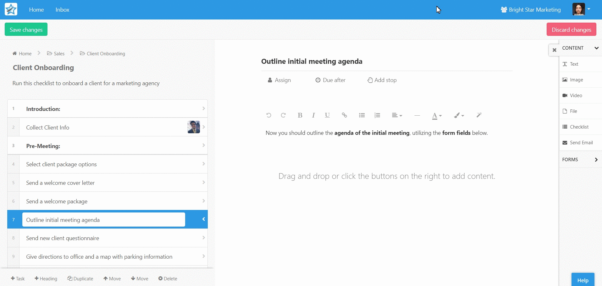 google calendar process street