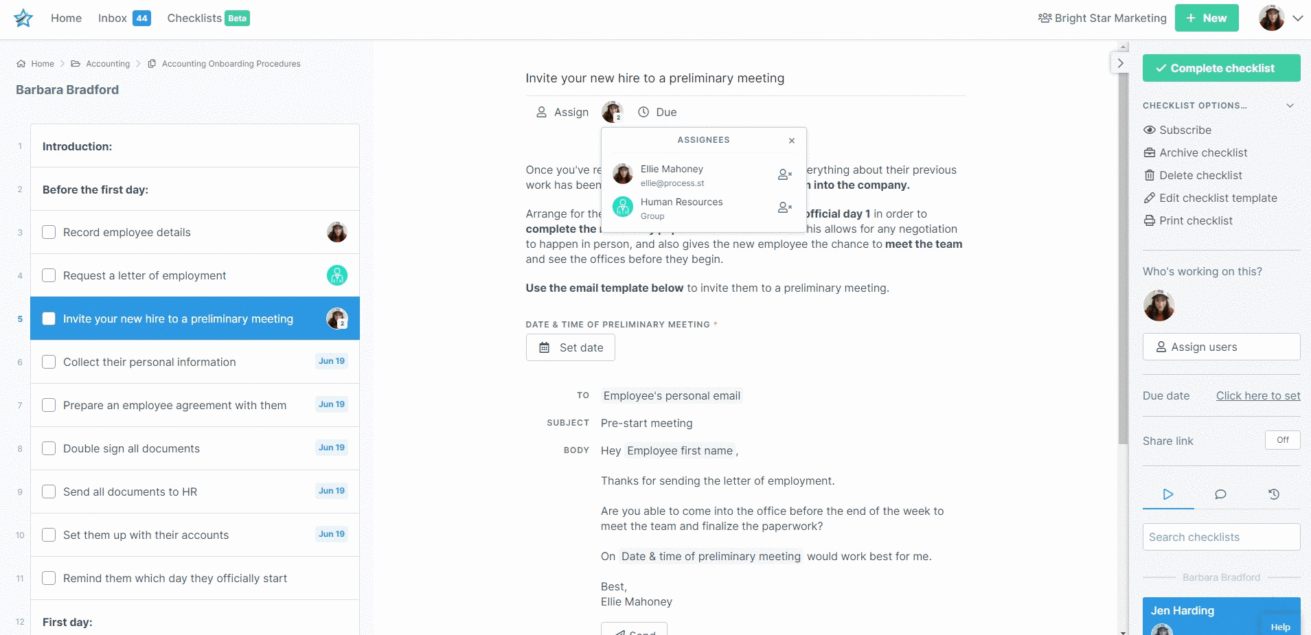 Task Assignments – Process Street Help