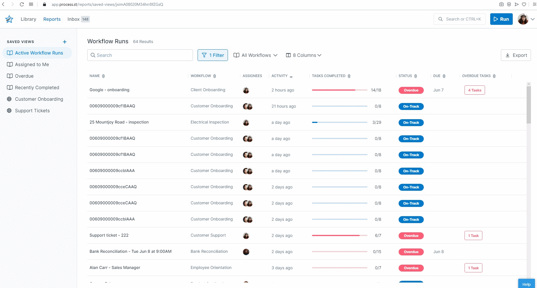 Export and Print Workflow Runs – Process Street Help