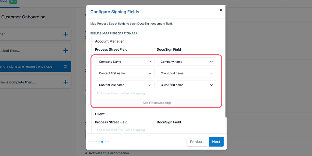 DocuSign + Process Street Integration Process Street Help Center
