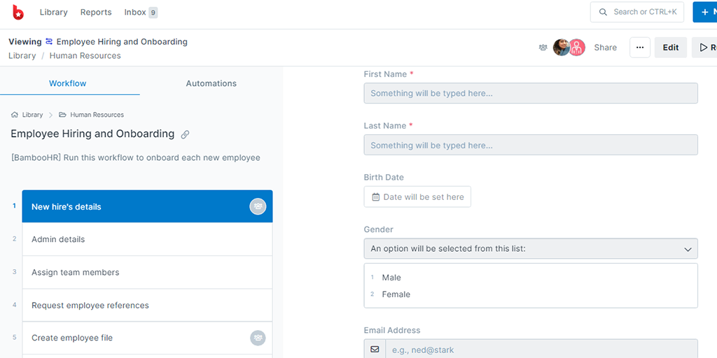 BambooHR + Process Street Integration Process Street Help Center