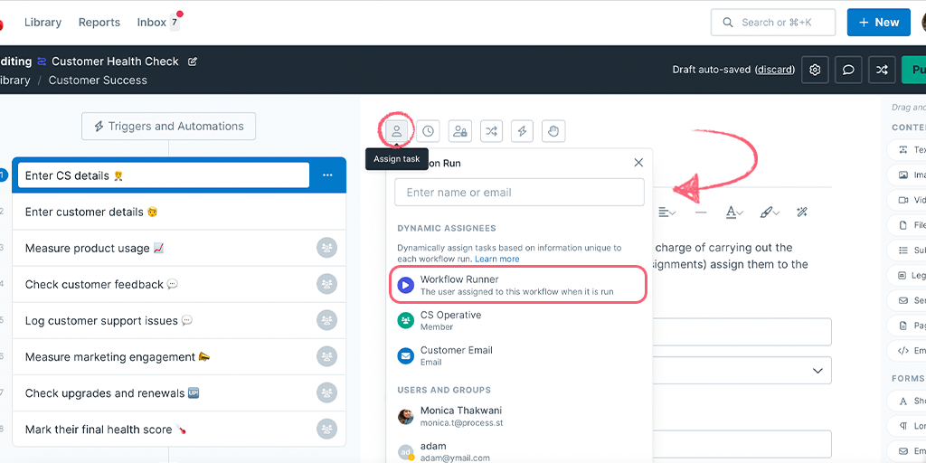 Role Assignments in Process Street