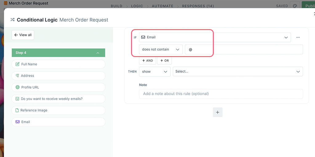 Conditional Logic for Forms