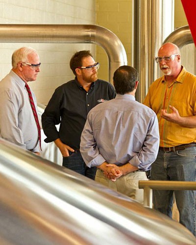 Congressmen at Brewery