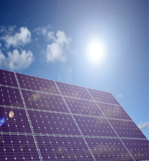 Solar PV System and bright sun
