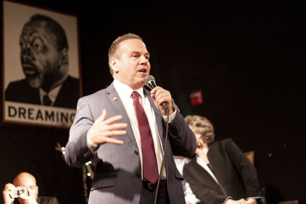 Representative David Cicilline for Rhode Island's 1st congressional district joined Busboys and Poets for a New House Celebration at its 14th & V location.