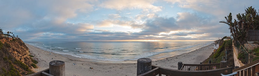 Sunset at D Street Viewpoint, Encinitas CA
