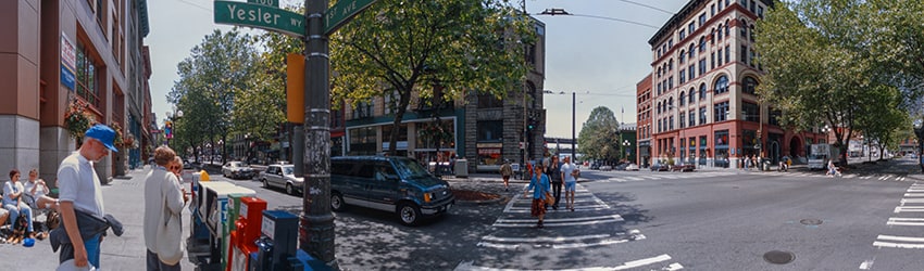 1st Ave & Yesler, Pioneer Square, Seattle WA