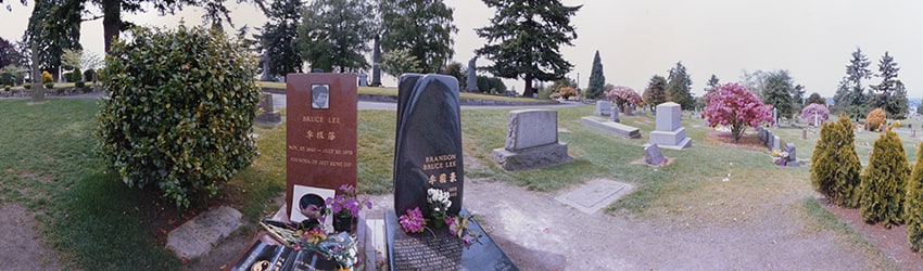 Bruce & Brandon Lee Gravesite, Lake View Cemetery, Seattle WA