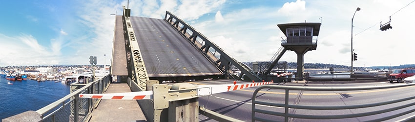 The Ballard Bridge, Interbay, Seattle WA