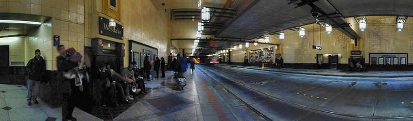 Westlake Station Bus Tunnel, Downtown Seattle WA