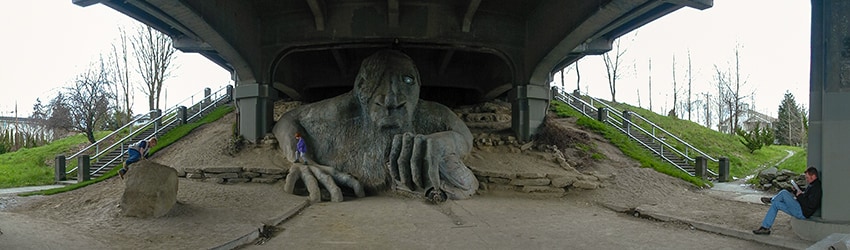 Fremont Troll, Fremont, Seattle WA