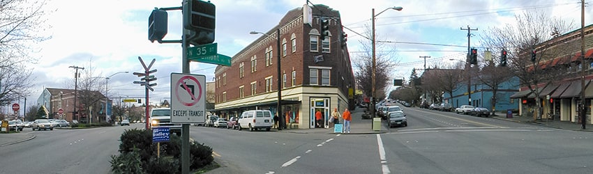 N 35th St & Fremont Ave N, Fremont, Seattle WA