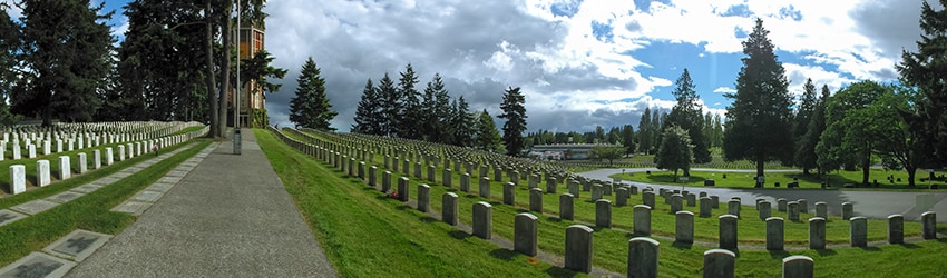Veterans Memorial Cemetery, Haller Lake, Seattle WA