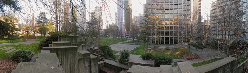 Freeway Park, Downtown Seattle WA
