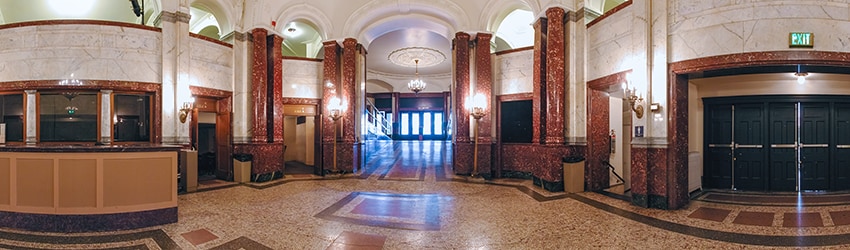 Lobby, Moore Theatre, Belltown, Seattle WA