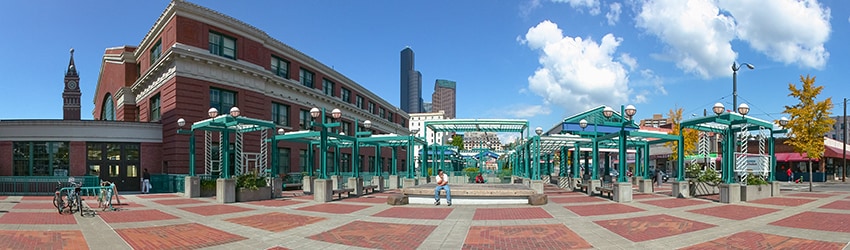 Chinatown-International District Station Plaza, Seattle WA