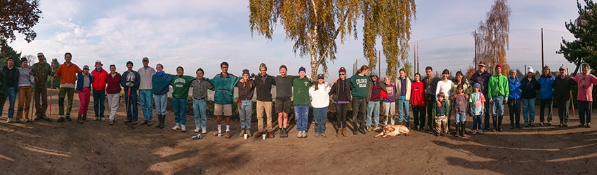 Planting Party at Jefferson Park, Beacon Hill, Seattle WA