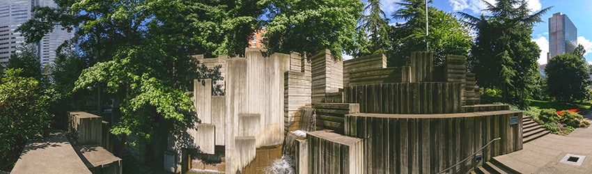 Freeway Park, Downtown Seattle WA
