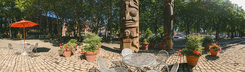Occidental Park, Pioneer Square, Seattle WA