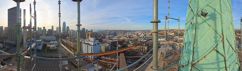 Bell Tower View, Seattle First Baptist Church, First Hill, Seattle WA