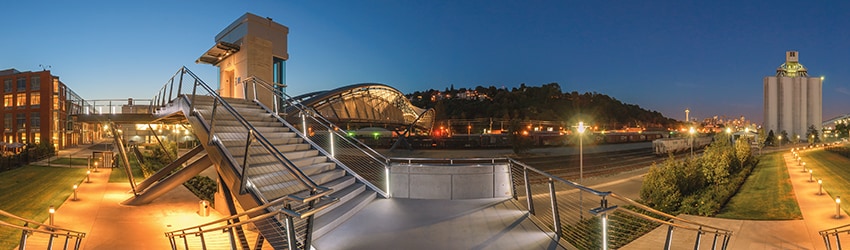 Amgen Helix Pedestrian Bridge, Interbay, Seattle WA
